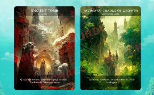 MTG full art lands alternate proxy